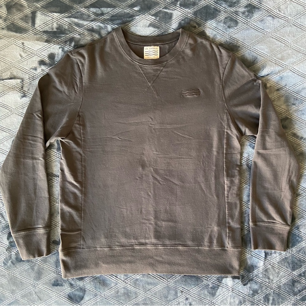 SOL Angeles designer sweatshirt sz M dark gray